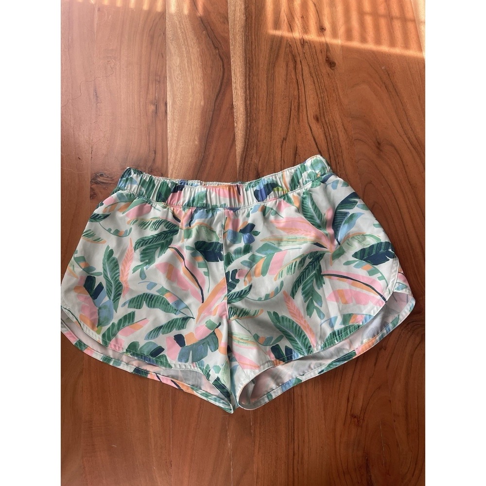 Old Navy Active Tropical Palm Leaf Athletic Shorts Women's Size S